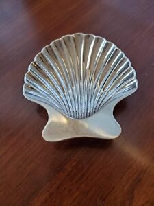 Tiffany Co Sterling Silver Shell Footed Dish Bowl No Mono Nice 