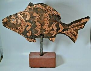 Antique Folk Art Fish Weather Vane