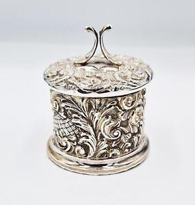 Edwardian Sterling Silver String Twine Box Chester 1901