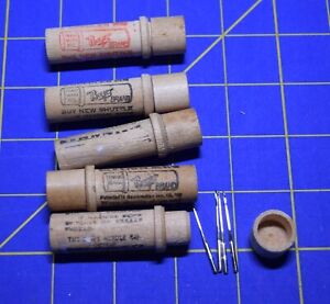 2033 5 Antique 1900 S Boye Wooden Needle Packages Needles