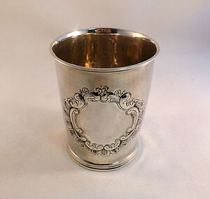 Coin Silver Palmer Newcomb Francis W Cooper Ny Large Decorated Mint Julep