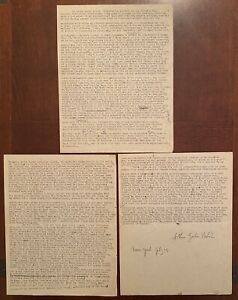 Remarkable Manuscript By Physicist Arthur Gordon Webster Circa 1922