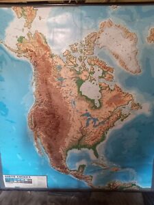 Vintage Roll Up North American Map