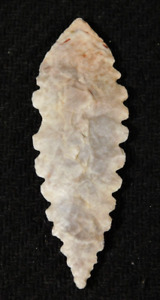 Ancient Serrated Lanceolate Form Arrowhead Or Flint Artifact Niger 9 71