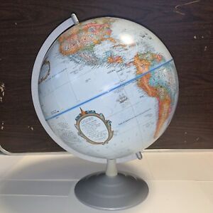 Vintage Replogle Globe World Classic Series 12 Inch Diameter On Stand