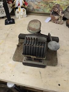 Early Antique Lightning Check Writer