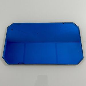 Vtg Antique Cobalt Blue Mirror Art Deco Moody Aesthetic Witchy Vibes Sm