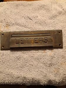 Vintage Brass Mail Slot Letters 8 1 4 By 2 5 Mailbox Plate
