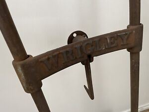 Antique 1900 1940 Cast Iron Wrigley Field Beer Keg Cart Dolly