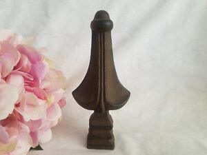 Vintage Solid Cast Iron Metal Spire Topper Architectural Finial 7 1 4 Tall