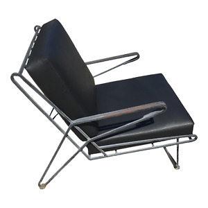 Mid Century Modern Lounge Arm Chair After Tempestini Patio Inside Black Metal