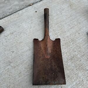 Vintage Shovel Spade Head Rustic Weathered Square Craft Tool No Handle