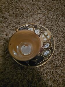 Small Antique Chinese Teacup With Saucer