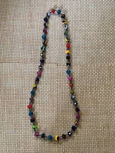 Colorful Fabric Beads Necklace 