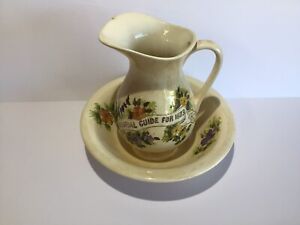Antique Wash Bowl And Pitcher Floral Guide For 1873 