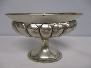 Antique Johann Bernhard Breymann German Dresden Silver Footed Bowl