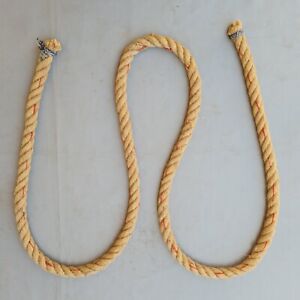 Vtg Rare Large Size Thick Hemp Nautical Weathered Rope Maritime Sailors Tool