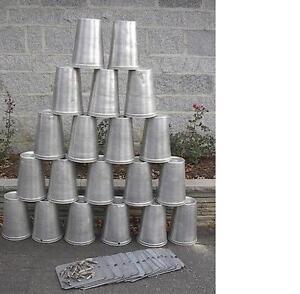 20 Maple Syrup Aluminium Sap Buckets 20 Lids Covers 20 Taps Spouts Spiles