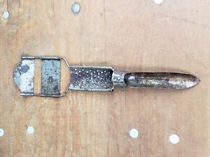 Antique Tin Kitchen Combination Tool Core Slicer Grater Peeler Primitive Tinware