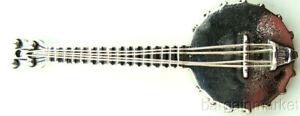 Miniature Sterling Silver Banjo Musical Instrument 237