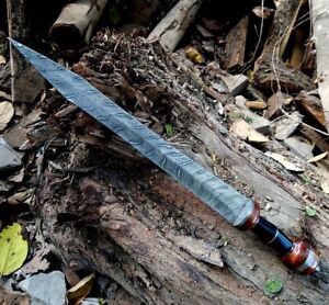 Handmade Damascus Steel Gladius Sword 27 Handmade Micarta Handle Full Tang Sword