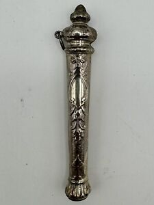 Antique Replica British Sterling Silver Needle Holder 19th Century