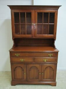 Vintage Pennsylvania House Candlelight Step Back Cupboard Hutch China Cabinet