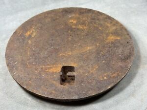 Antique Wood Cook Stove Iron Plate Lid 8 1 8 Dia Replacement Part Restore Pc