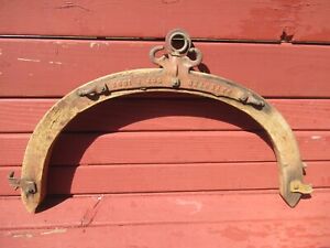 Antique Louden S Patent 1895 Circular Single Tree Horse Whiffle Whipple Harness
