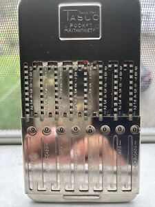 Antique Vintage 1940 S Tasco Arithmometer Machine Calculator Great Condition