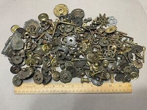 Lot Of Vintage Drawer Back Pull Backplate Bail Holders Salvage