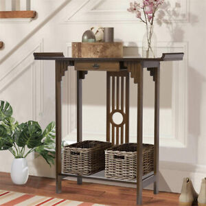 Unho Classic Console Table 32 6 Entry Foyer Accent Desk W Drawer Home Furniture