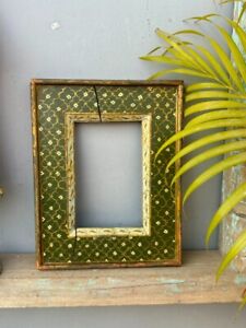 Old Antique Wooden Hand Crafted Painted Beautiful Photo Frame Wall Frame