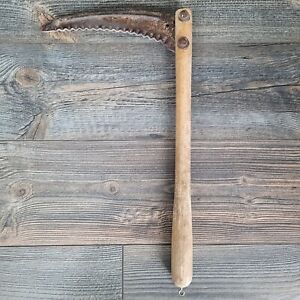 Vintage Farm Field Tool Old Corn Knife Knive Hand Sickle 20 X 11 25 