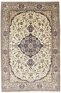 Wool Silk Classic Floral Large 7 5x11 2 Nain Oriental Rug Hand Knotted Carpet