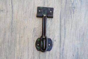 Vintage Iron Drawer Dresser Tool Box Chest Trunk Drop Lifting Latch Lock Ornate