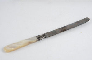 Antique Vintage Daniel Low Salem Mass Sterling Pearl Handled Knife 7 24 Grams