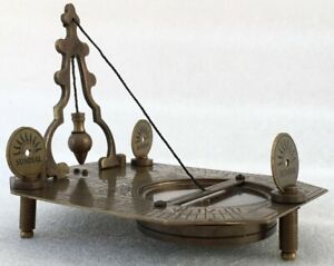 Sundial Compass Brass London Nautical Vintage Antique Compass Maritime Gift
