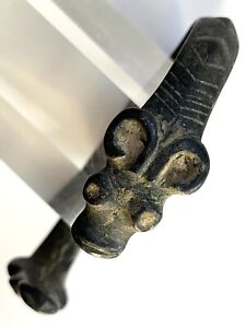 Ancient Roman Bronze Age Ram Arm Torc Greek Jewelry Art Artifact Antique Viking