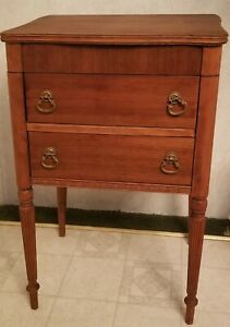 Very Rare Antique Perfect Sewing Cabinet By Caswell Runyan Co Indiana 