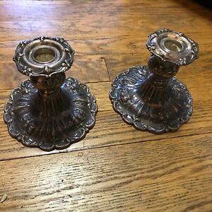 Vintage Reed Barton Francis I Sterling Silver Candle Holders Candlesticks X569