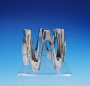 Tjorn By Dansk Silverplate Candle Holder 12 Light Ring Shaped Wave Design 3319