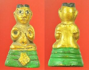 Genuine Kumanthong Lp Tae Teh Sacred Magic Wealth Lucky Statue Thailand Amulet