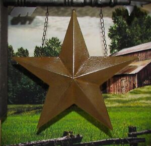 Prim Vtg Style Destressed Brown Green Barn Star Tin Arrow Hanger Replacement