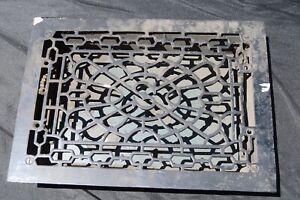 Antique Cast Iron Heat Grate Floor Register 8x12 Decorative Vintage Old