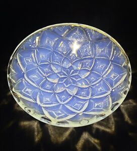 Andre Hunebelle Choisy Le Roi Opalescent Geometric Dahlia Glass French Bowl