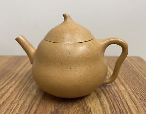 Vintage Zisha Teapot Purple Clay Yellow Clay Handmade 130ml Yixing