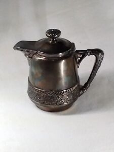 1800s Antique Meriden Tea Pot Silver Plate
