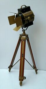 Spot Light Marine Floor Lamp With Wooden Tripod Stand Plk03