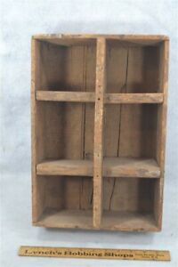 Antique Rumford Advertising Box Shelves Primitive Natural 19th C Hang Stand